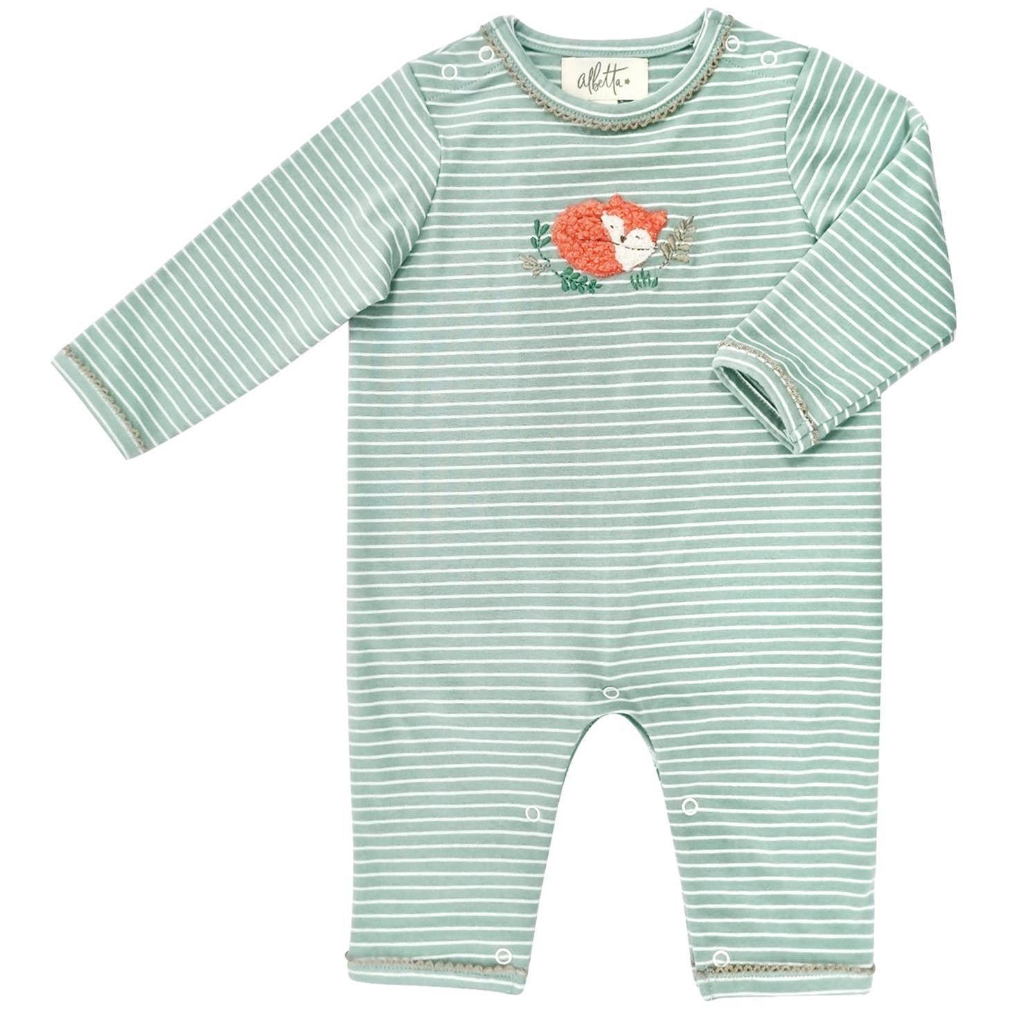 Applique Sleepy Fox Romper